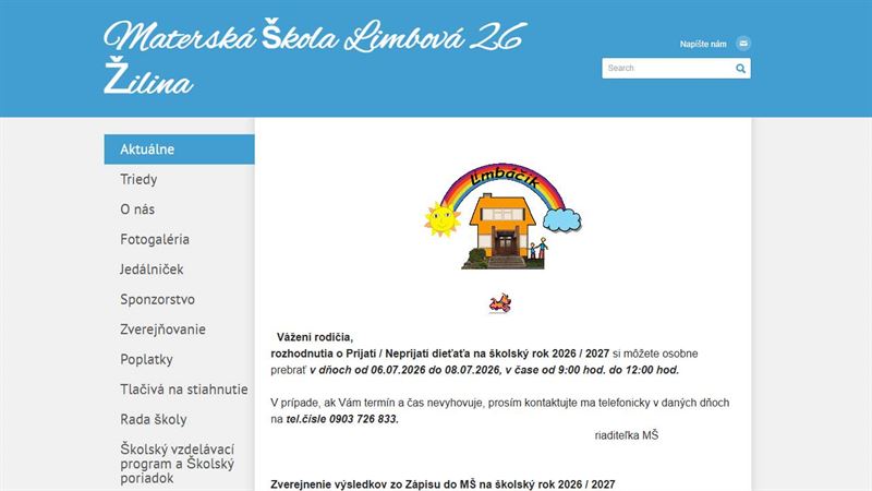 Materská škola Limbová